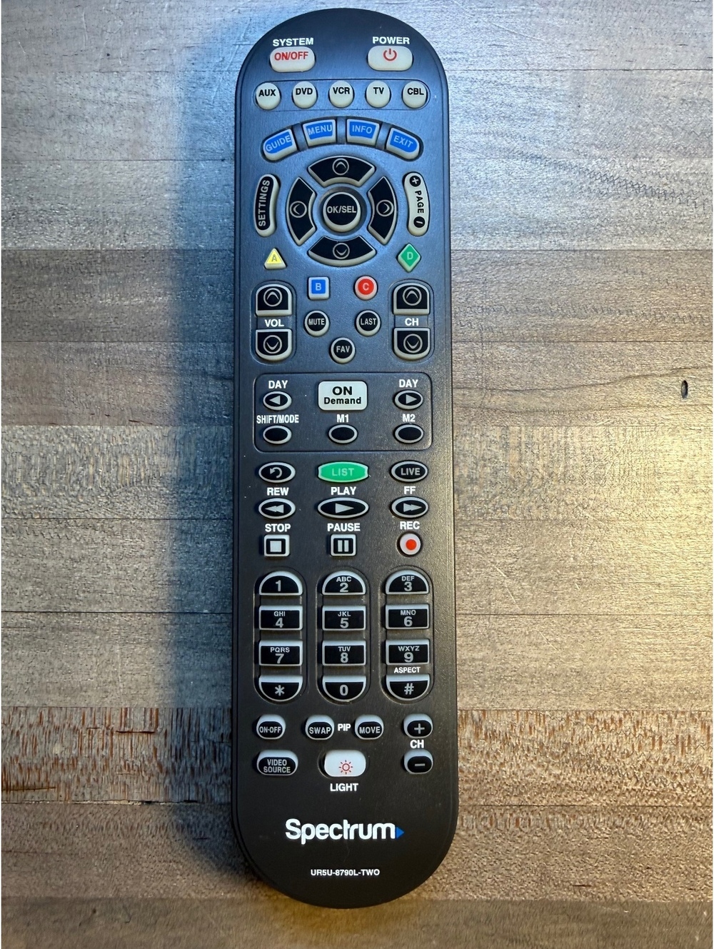 Spectrum UR5U-8790L-TWO CLIKR-5 Cable TV DVR Remote Control Works (cp32/el1)